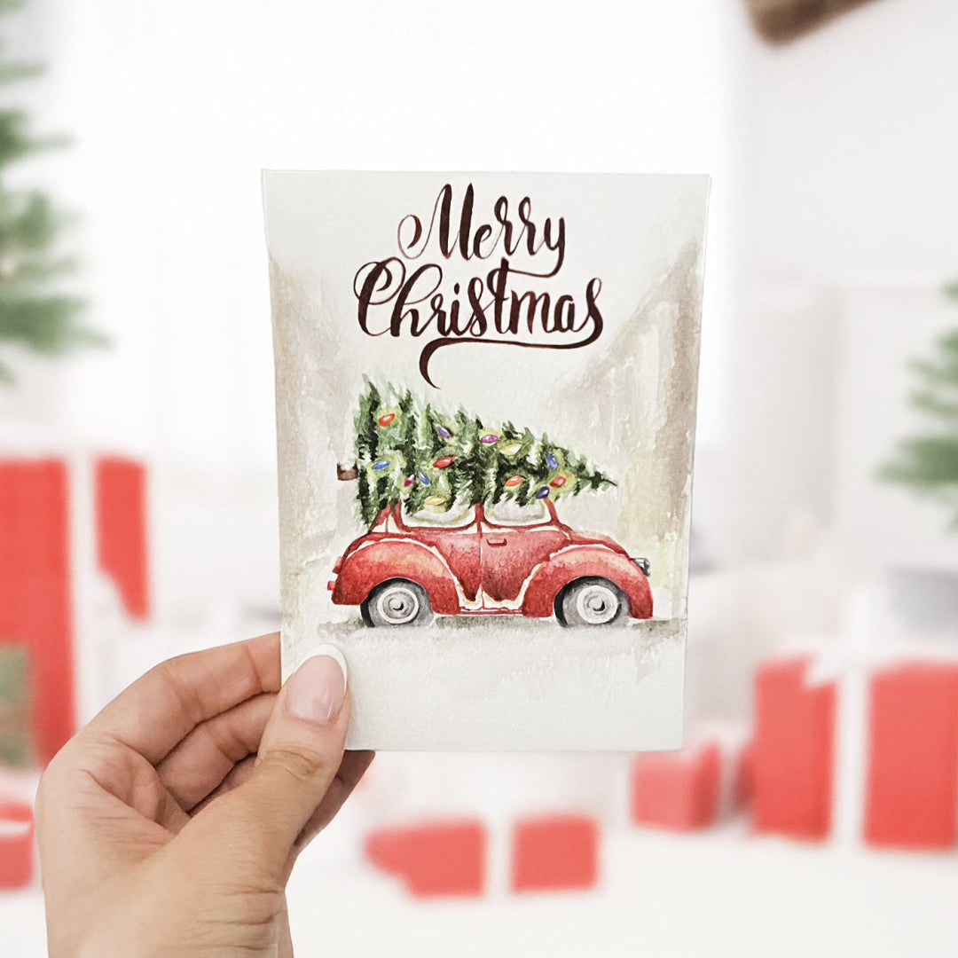 DIY Watercolour Christmas Cards: Two Festive Designs to Create at Home