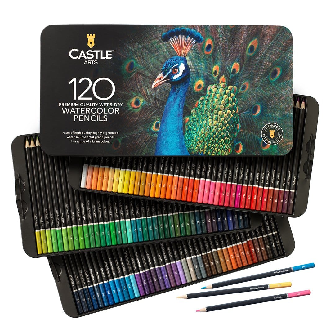 630 Piece Harmonious Expert Drawing and Colouring Pencil Tin Bundle