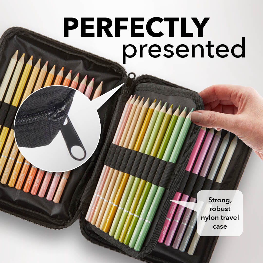 430 Piece Harmonious Premium Drawing and Colouring Pencil Zip Bundle