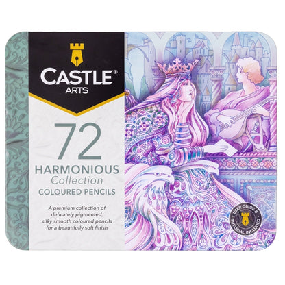 72 Piece Harmonious Coloured Pencil Set Tin