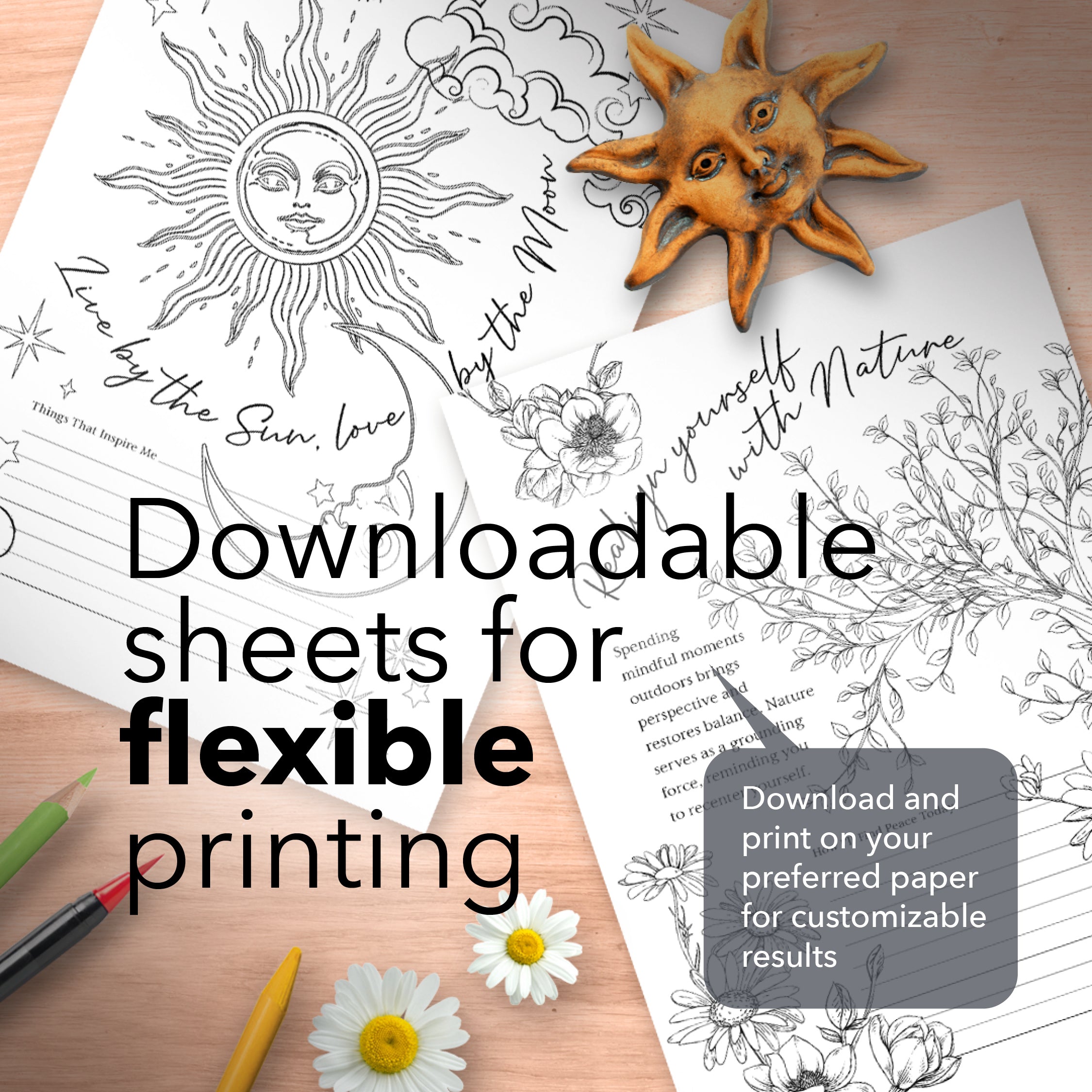 Printable Mindfulness Colouring Journal [Digital Download]