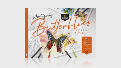 72 Page Amazing Butterflies Colouring Book